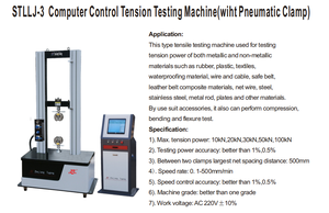 Máquina de prueba de tensión de control computarizado con abrazadera neumática para pruebas de tracción de materiales industriales - Product Image 2