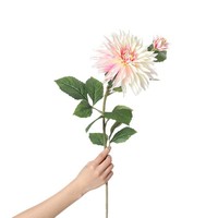 Fleur de Dahlia Artificielle pour Décoration de Mariage, Aménagement de Scène d'Auditorium, Décoration Intérieure, Fleur de Table, Plante Artificielle