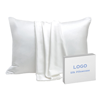 Taie d'oreiller en soie de mûrier Premium 16/19/22 Momme, ultra lourde, 100% pure soie, de luxe, personnalisable, pour la décoration de la maison