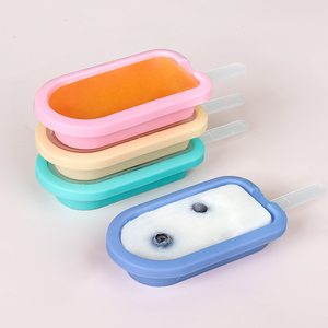 Molde de silicona reutilizable sin BPA para hacer helados y paletas congeladas, logotipo personalizable - Product Image 1