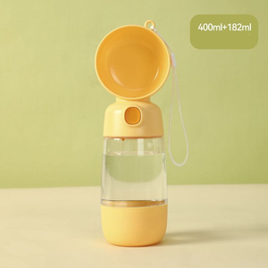 Bottiglia di cibo per cani 2-in-1, alimentatore per animali domestici portatile con ciotola da viaggio, Dispenser per l'alimentazione potabile all'aperto per cani <span class=keywords><strong>e</strong></span> gatti - Product Image 5