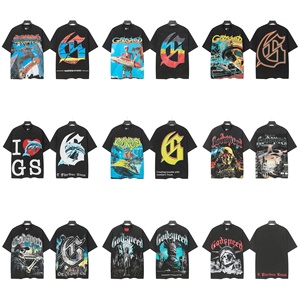 T-shirt Homme Godspeed2026ss Style Européen et Américain, Mode Urbaine, Instagram, Effet Délavé, Rétro, Ample, Coton, Imprimé 3D - Product Image 5