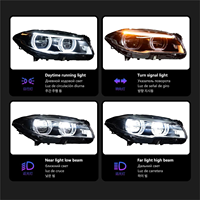 Conjunto de Faros LED para BMW Serie 5 (F10/F18) 2011-2017, Repuesto de Faros Delanteros, Suministro de Fábrica, Piezas de Automóvil -- Un Par