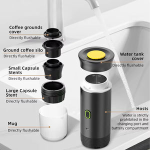 Capsules de café métalliques avec couvercles en aluminium pour machines K-Cups, usage domestique et bureau, <span class=keywords><strong>dosettes</strong></span> de thé - Prêtes pour les fêtes - Machine à expresso portable - Product Image 4