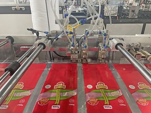 Hoàn toàn tự động đóng gói cối xay gió cánh tay đáy tròn gà túi Máy làm wicketter - Product Image 4