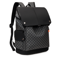 Sac à dos de voyage d'affaires de luxe pour homme en PVC imperméable avec logo personnalisé, idéal pour ordinateur portable, trajets quotidiens, étudiants et collégiens