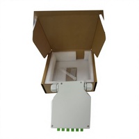 Boîtier de terminaison fibre optique MINI 6 cœurs SC APC sur rail DIN, boîte de distribution optique, plateau de raccordement pour armoire intérieure CATV FTTH FTTx