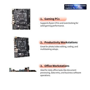 The PC <strong>Boards</strong> Mainboard Desktop Supports NVMe&amp;NGFF M2 SATA3.0 Dual Channel DDR4 3200MHz 64GB Capacity B450M Motherboard - Product Image 5