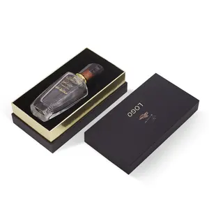 Custom Design Recycling Luxus papier Parfüm Geschenk box Verpackung für 50ml 100ml Parfüm flasche