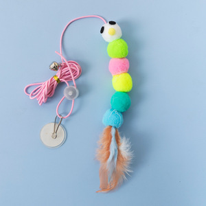 Swing Sticky Feather Elastic Hanging Door Teasing <b>Cat</b> Eco-Friendly <b>Plush</b> Long Rope Toy - Product Image 6