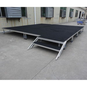 Height adjustable indoor portable collapsible <b>stage</b> standard legs aluminum <b>stage</b> - Product Image 6