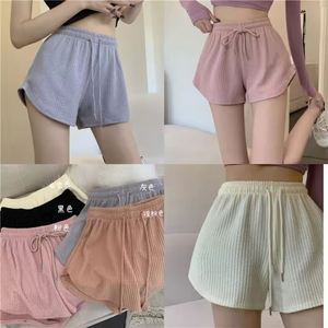 Shorts de sport pour femmes, d'été, légers, amples, décontractés, <span class=keywords><strong>grande</strong></span> <span class=keywords><strong>taille</strong></span>, à jambe large, <span class=keywords><strong>taille</strong></span> haute, coupe trapèze, vente en gros à prix abordable - Product Image 2