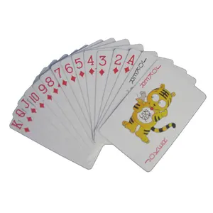 Front And Black Side Printing Glossy Varnish Customized Playing Cards