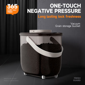 <span class=keywords><strong>Seau</strong></span> de stockage sous vide pour croquettes pour animaux de compagnie, nouveau récipient de stockage de riz anti-insectes pour la maison, boîte de stockage de riz en plastique, <span class=keywords><strong>seau</strong></span> à riz - Product Image 5