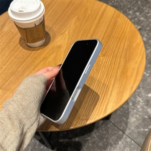 Funda de Teléfono Móvil Antideslizante con Textura de Mezclilla y Ventana Grande para iPhone 14 15 16 17 Pro Max, Protección Anticaídas - Product Image 2