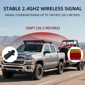 <span class=keywords><strong>Kit</strong></span> Luci <span class=keywords><strong>LED</strong></span> Universali Wireless Magnetiche per Rimorchio GPRGIT, Luci Posteriori <span class=keywords><strong>LED</strong></span> Impermeabili per Camion e Rimorchi, Luce di Avvertimento <span class=keywords><strong>LED</strong></span> per Traino - Product Image 2