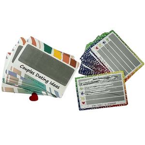 Paquete de caja magnética de tapa dura Ideas de fecha personalizadas Juego de mesa Imprimir Pareja Get Deep Married Game Card Set Impresión - Product Image 5