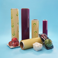 Film Plastik PVC Food Grade Jumbo Roll 45cm*1500m Pembungkus Makanan Segar