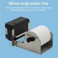 Impresora Térmica Integrada de Recibos de 58 mm con Cortador Automático, 12 V, con USB+Serial, Máquina de Impresión de Facturas