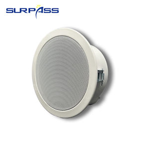 Mini Altavoz de <span class=keywords><strong>Techo</strong></span>, Sistema de Sonido para Habitaciones Pequeñas, Cubierta de Rejilla Metálica Resistente al Fuego, Altavoz de Interior PA de 25 W - Product Image 4