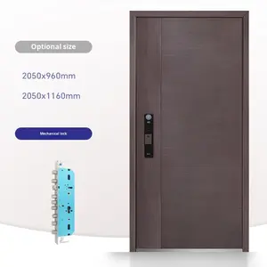 2025 moderna porta interna antifurto impermeabile | Porta d'ingresso residenziale di alta qualità - Product Image 5