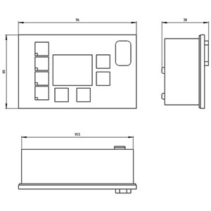 Panneau d'opérateur PLC 3UF7210-1AA01-0 avec écran gris titane, module d'interface de contrôle de dispositif SIMOCODE PRO - Product Image 3
