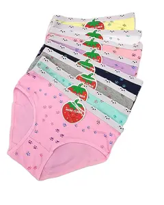 8 Colors Lovely Bear Footprints Kids Underwear Set Thermal Cotton Panties For Girls For Summer And Winter Seasons