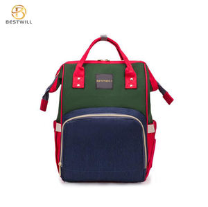 BESTWILL <span class=keywords><strong>2020</strong></span> Offre Spéciale personnalisé bébé sac à dos sac à <span class=keywords><strong>la</strong></span> mode maman et bébé couche grand sac à couches avec ours Logo maternité utilisation - Product Image 4