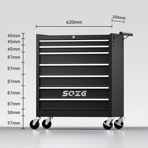 Armoire à outils en métal pour garage, chariot de rangement robuste pour atelier, armoire à outils en acier à tiroirs sur roulettes - Product Image 6