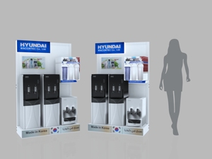 Mặt Sàn thép Gondola kim loại Tier giặt đứng máy giặt thiết bị gia dụng hiển thị giá cho cửa hàng siêu thị với ánh sáng - Product Image 6