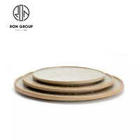 Vaisselle de luxe pour Restaurant occidental, Buffet d'hôtel, vaisselle ronde, porcelaine, porcelaine, terre cuite, grès, assiette en céramique
