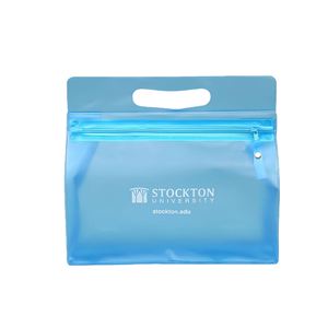 Custom Logo PVC Cosmetic Bag with Zipper and Handle, Waterproof Custom logo Transparent Bag for Promotional <b>Gift</b> Beach Bag - Product Image 6