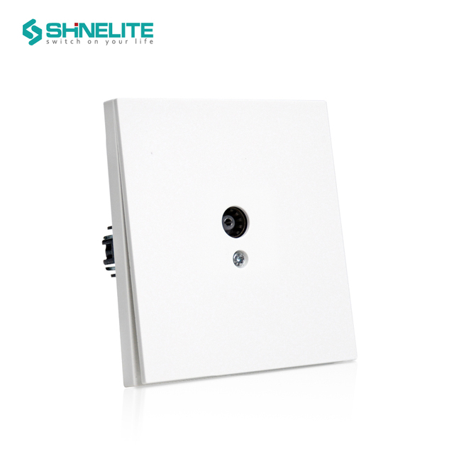 EU Standard 1 Gang Wall TV Socket Coaxial TV Antenna Socket Single Gang TV Outlet Fireproof Panel Customizable