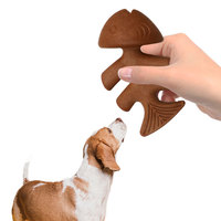 Jouet à mâcher pour chien en promotion – Os de poisson écologique saveur bœuf véritable – Jouets durables pour animaux de compagnie – Entraînement interactif – Alternative au bacon