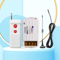 Module émetteur et récepteur sans fil Rf DC 12V AC 220V 2KM 40A Relais 433 MHz Télécommande pour ventilateur et lumière