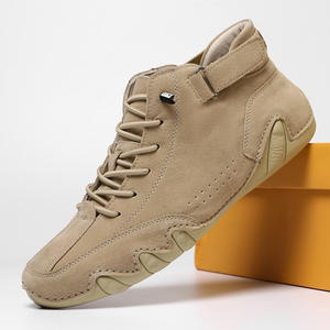 2026 New Men Desert <b>Boots</b> Waterproof All Seasons Suede British High Gloss Business Casual High Top Dress Ankle - Product Image 1