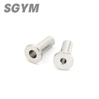 Mangas protectoras de acero inoxidable T316, ojal para barandilla de Cable de cubierta de 1/8 "y 3/16" para barandilla de cubierta de escalera, madera y Metal