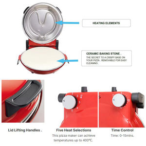 1500W 12L Mini forno elettrico per Pizza & tostapane con 450 in acciaio inox multifunzionale uso Hotel funzione Toast facile da pulire - Product Image 5