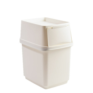 Rectangular Trash Can With <b>Hinged</b> Lid Indoor Use For Living Room Kitchen Bathroom - Product Image 5