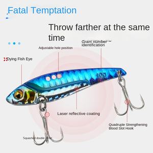 Usine En Gros Pleine Couche De Natation Dragon Dent Vib Métal Laser Leurre Paillettes Faux Appât Sang Fente Crochet Bionique Appât <span class=keywords><strong>Carpe</strong></span> - Product Image 2