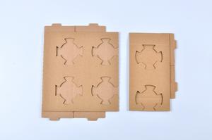 Plateau porte-gobelet en carton jetable, personnalisé, pour boisson chaude, café, porte-gobelets, 2 4 pièces - Product Image 3