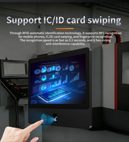 Computadora Industrial con Panel Táctil Capacitivo y Reconocimiento Biométrico de Huellas Dactilares, Computadora Industrial Todo en Uno de 15.6 Pulgadas