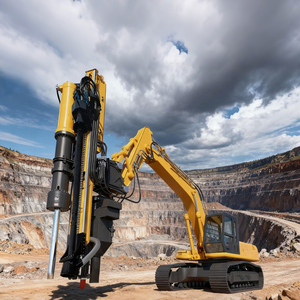 Martillo Hidráulico para Minería en Canteras a Cielo Abierto, Equipo de Perforación DTH, Divisor Hidráulico para Excavadoras de Más de 20 Toneladas - Product Image 2