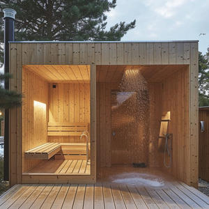 <span class=keywords><strong>Sauna</strong></span> <span class=keywords><strong>Finlandese</strong></span> a <span class=keywords><strong>Infrarossi</strong></span> per 4 Persone in Cedro Rosso, Migliore <span class=keywords><strong>Sauna</strong></span> con Doccia - Product Image 3