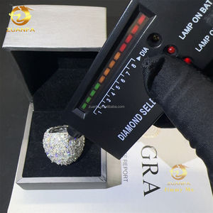 وصول جديد كميات كبيرة طراز رجالي أنيق مرصع بالكامل، ماركيز + كمثرى VVS مويسانيت ألماس 925 فضة استرلينية خاتم رجالي - Product Image 2