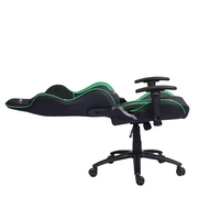 Nouvelle chaise de jeu ergonomique de luxe JR Racing avec repose-pieds 4D pivotant, chaise d'ordinateur en tissu pour configuration de jeu à domicile