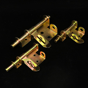 Left And Right Door Bolts 5 6 <b>8</b> Inch Zinc Plated <b>Iron</b> Easy Installation Industrial Design For Security Doors - Product Image 3