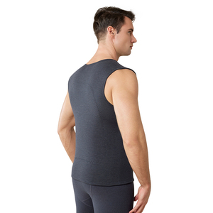 Chaleco grueso y cálido para hombre con camiseta sin mangas en el interior, camisetas básicas para otoño e invierno, ropa deportiva y fitness - Product Image 4