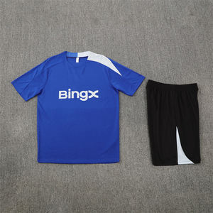 Uniformes de Fútbol de Verano, Conjunto de Entrenamiento de Manga Corta, Jersey 25/26, Transpirable, de Poliéster, de Secado Rápido, Cuello Redondo, Unisex - Product Image 4