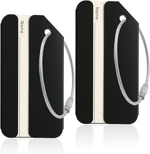 Ensembles d'étiquettes de bagages en métal aluminium, directement de l'usine, avec impression de logo personnalisable, breloques créatives faciles à accrocher - Product Image 5